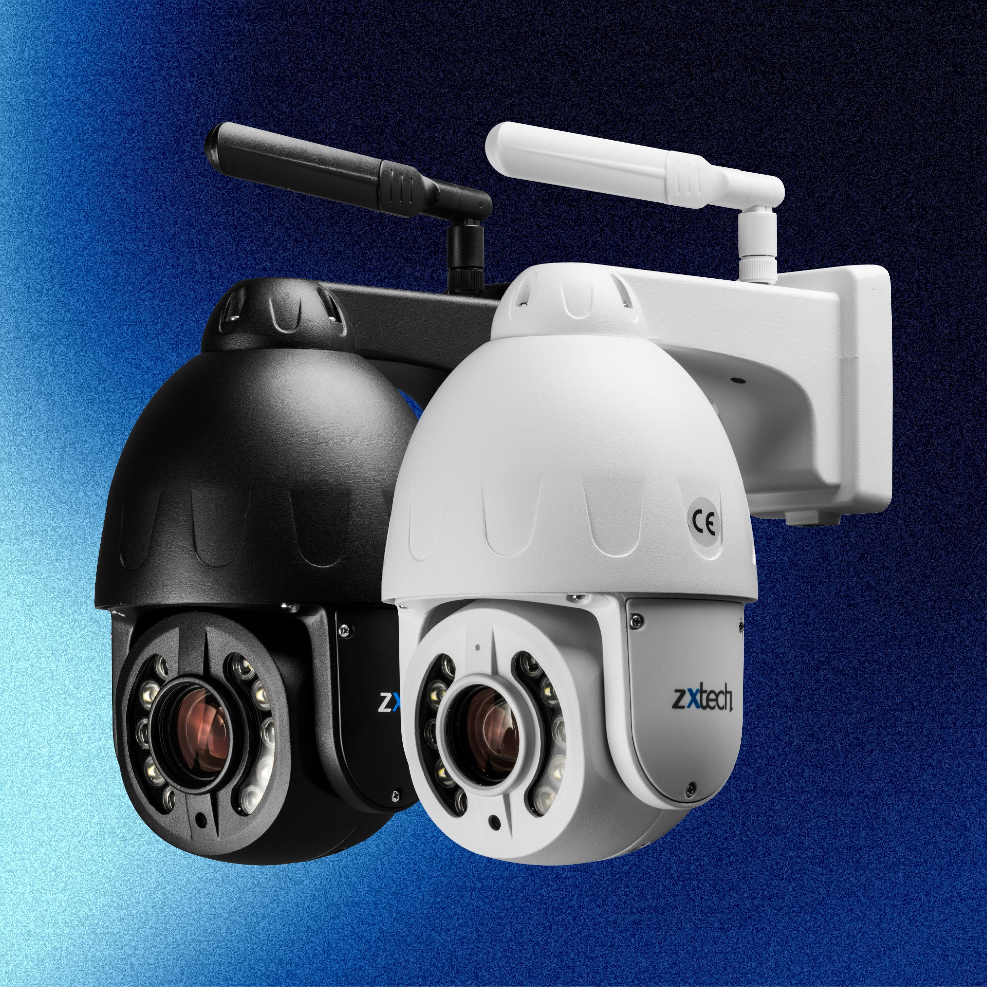 Zxtech PTZ Wireless Security Camera - 5MP/4MP 10X/5X Optical Zoom Full Colour Night Vision Face Detection Wifi 2-Way Audio SD Indoor/Outdoor