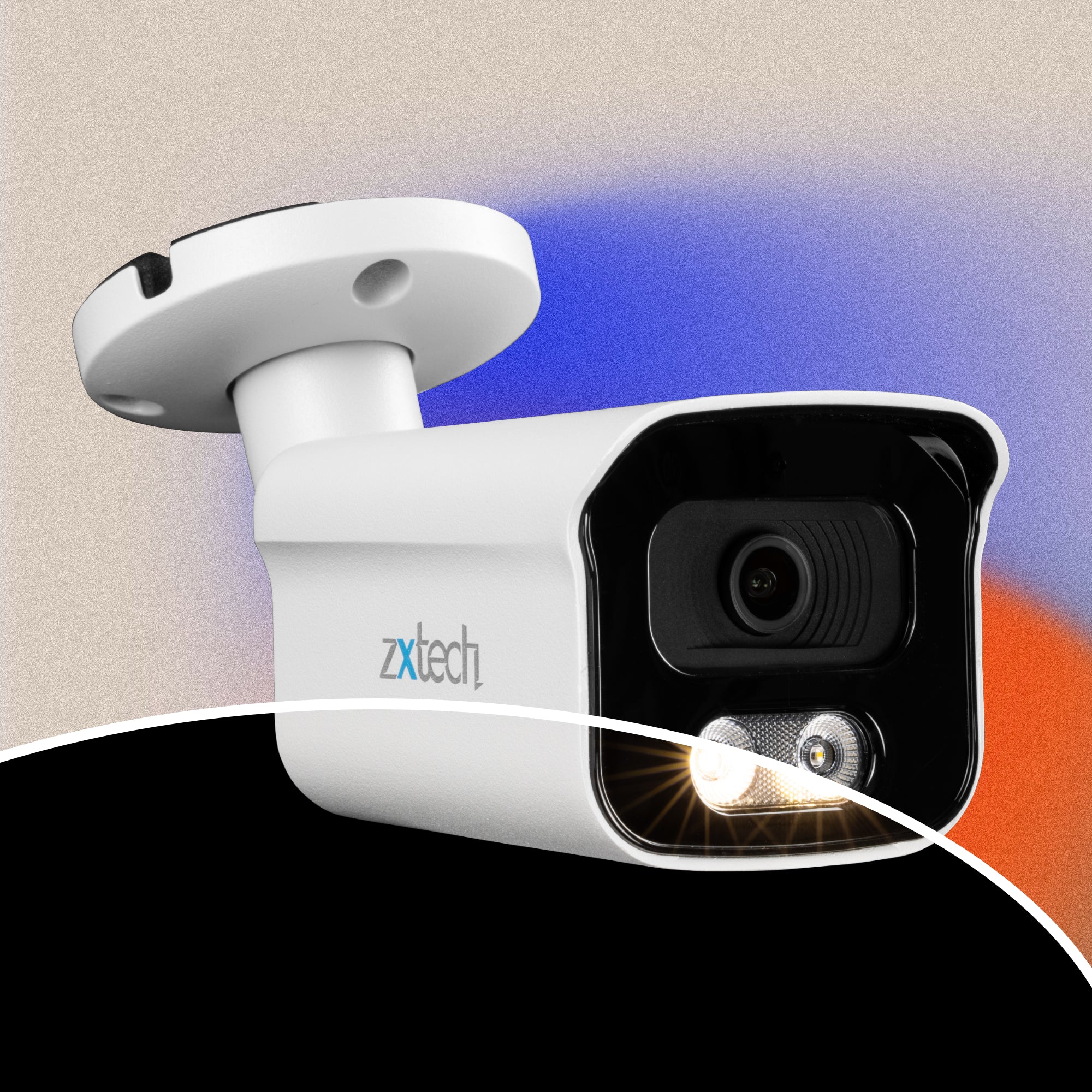 Zxtech 5MP BabyBullet PoE IP CCTV Camera with Audio | Pro Fusion Light