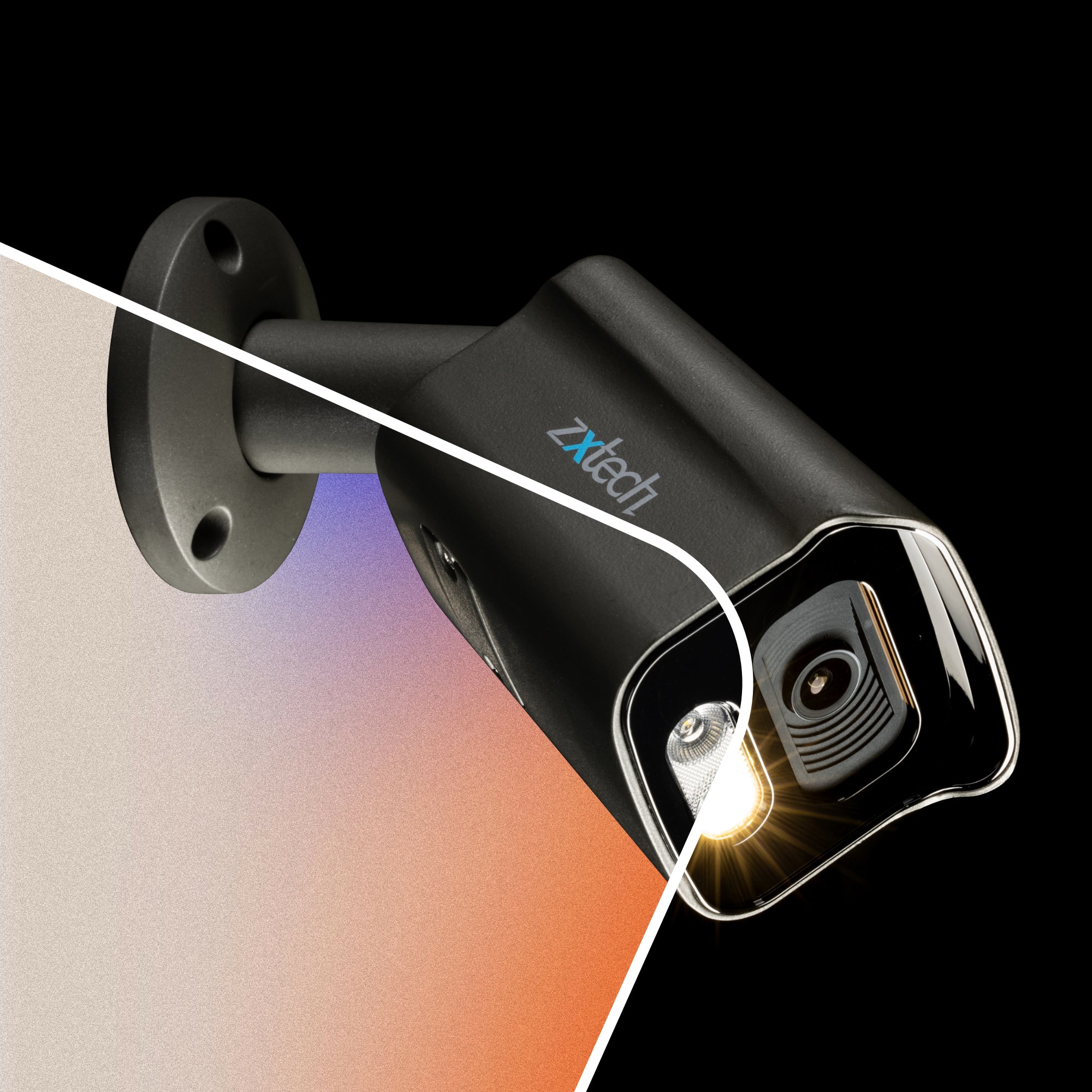 Zxtech 5MP BabyBullet PoE IP CCTV Camera with Audio | Pro Fusion Light