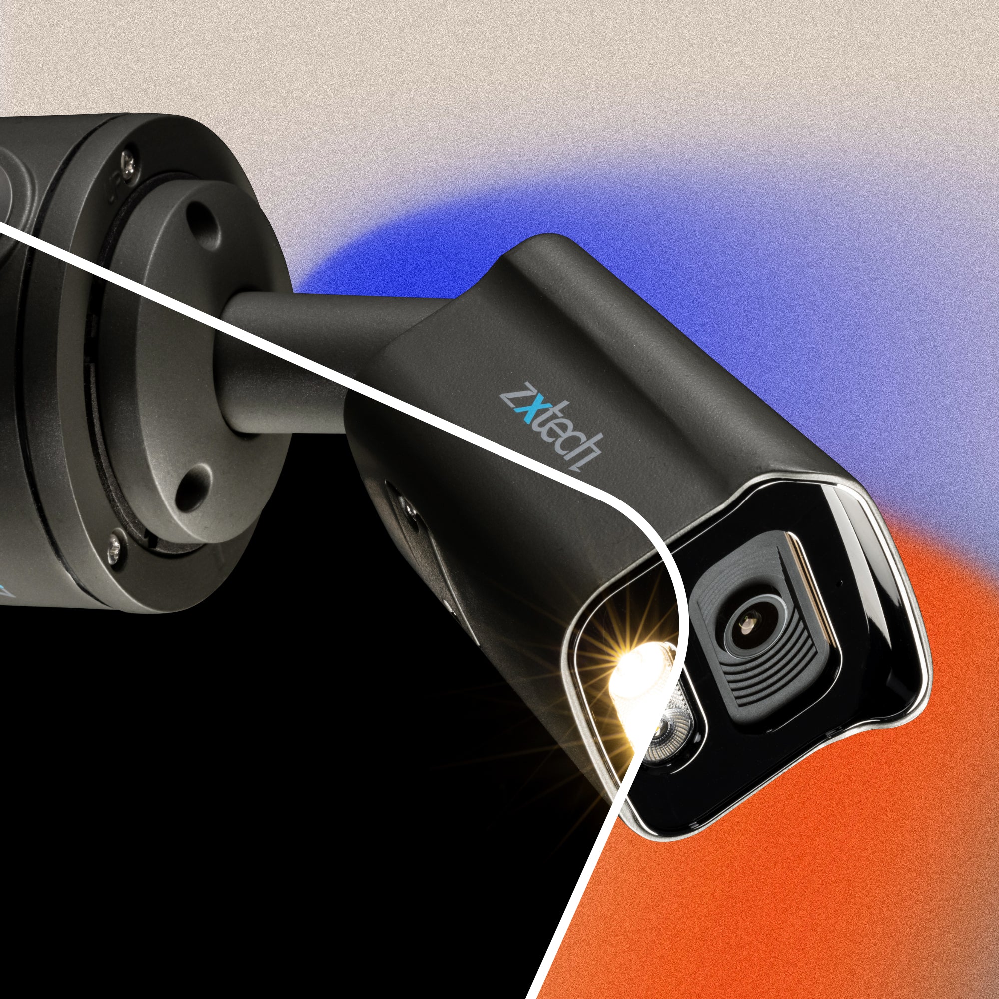 Zxtech 5MP BabyBullet PoE IP CCTV Camera with Audio | Pro Fusion Light