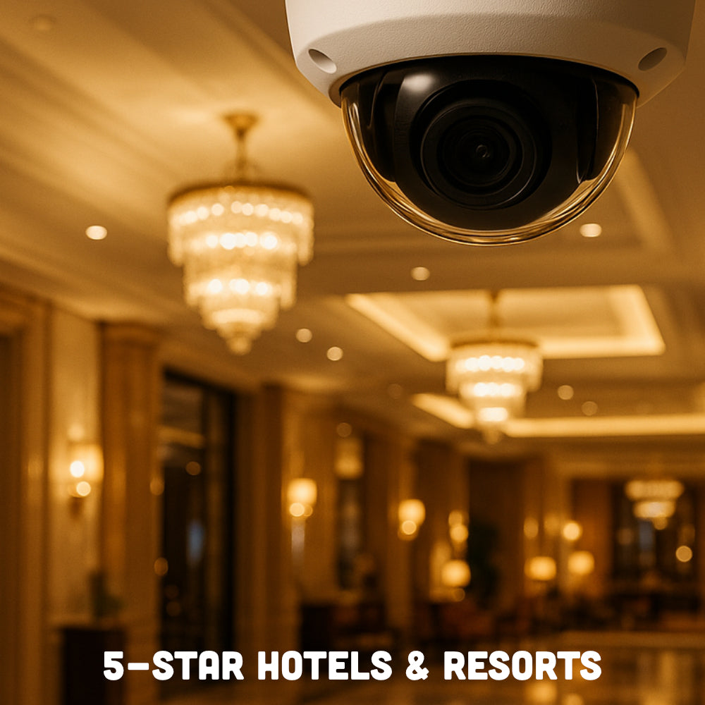 cctv system for 5 star hotels and luxury resort