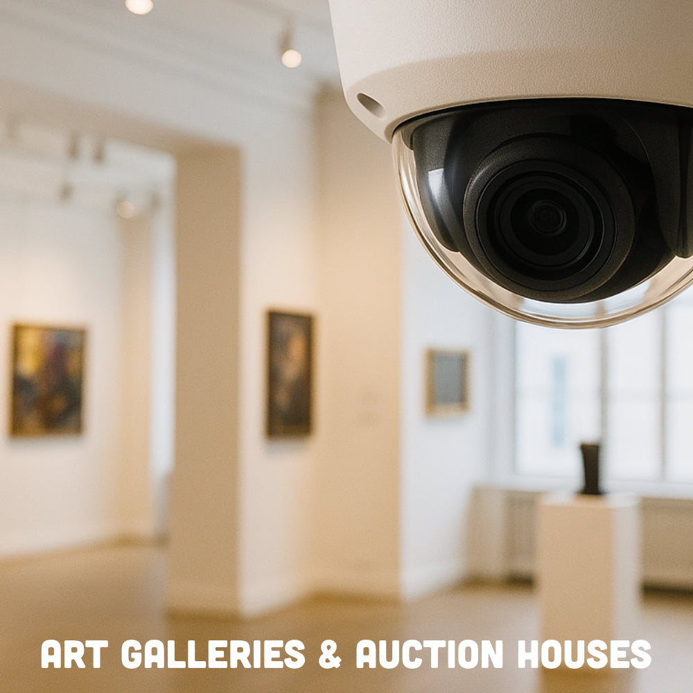 cctv system and camera for art galleries and auction houses