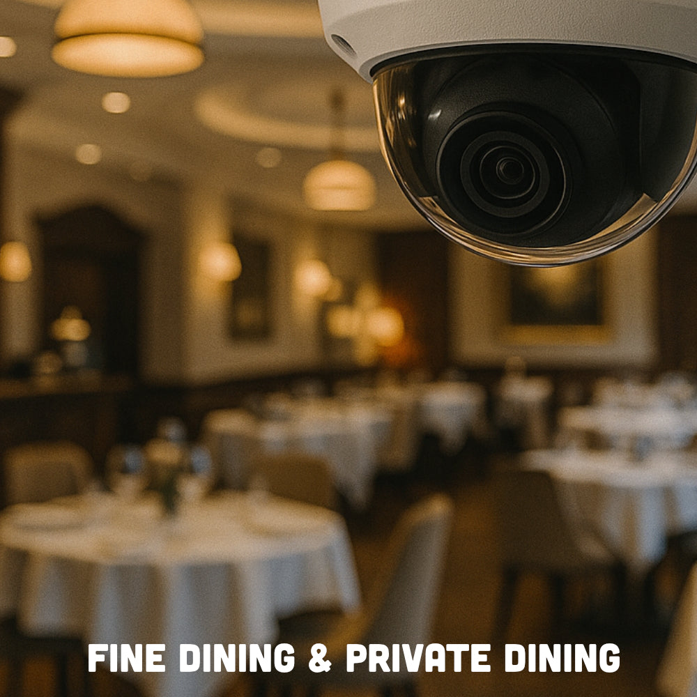 professional cctv camera for fine dining and private dinning