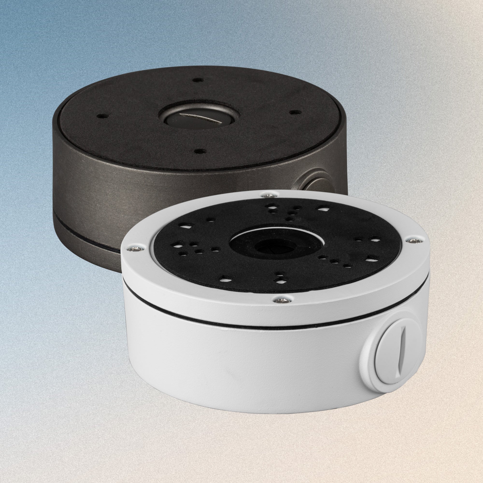 Zxtech Large Metal CCTV Junction Box | 138mm Diameter | Weatherproof & Cable Management