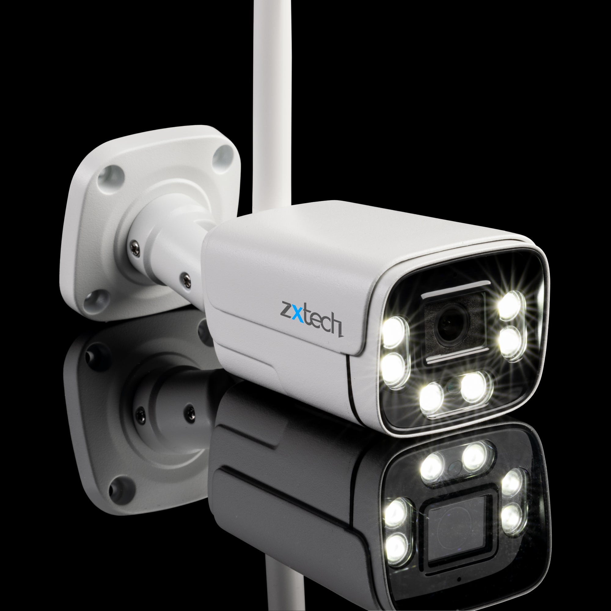 Zxtech 5MP/8MP/4K Wireless CCTV System - 4x WiFi Security Cameras Outdoor 2-Way-Audio Night Vision 9CH Sony Starvis | WF4A9Y