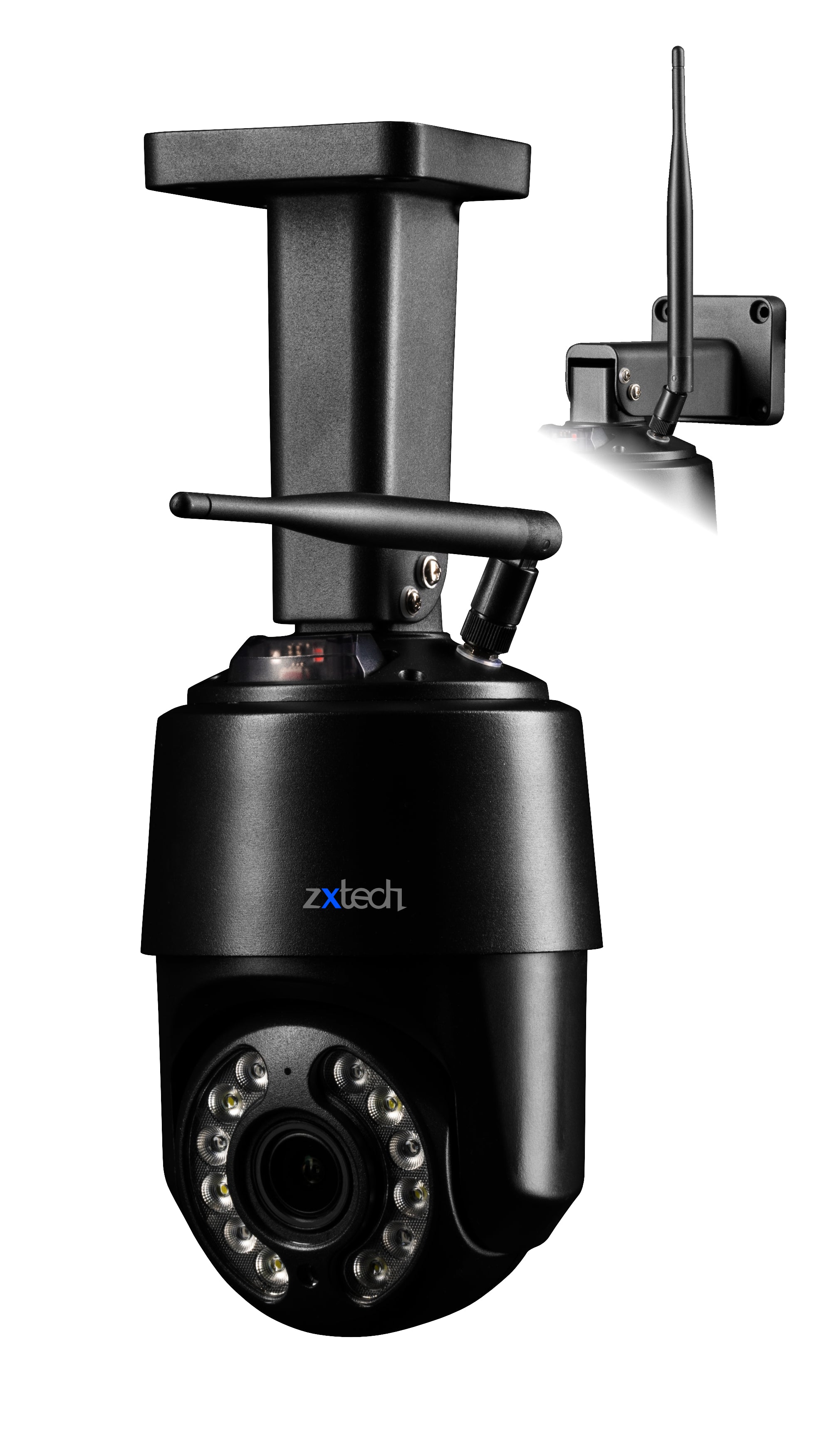 Zxtech PTZ Wireless Security Camera - 4K 10X/5X Optical Zoom Full Colour Night Vision Face Detection Wifi 2-Way Audio SD Indoor/Outdoor