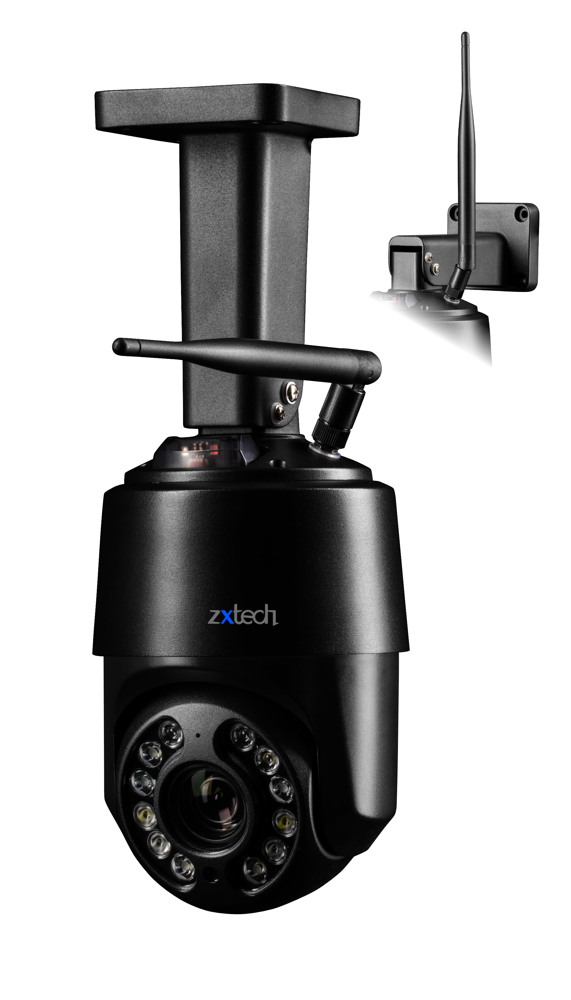 Zxtech PTZ Wireless Security Camera - 4K 10X/5X Optical Zoom Full Colour Night Vision Face Detection Wifi 2-Way Audio SD Indoor/Outdoor