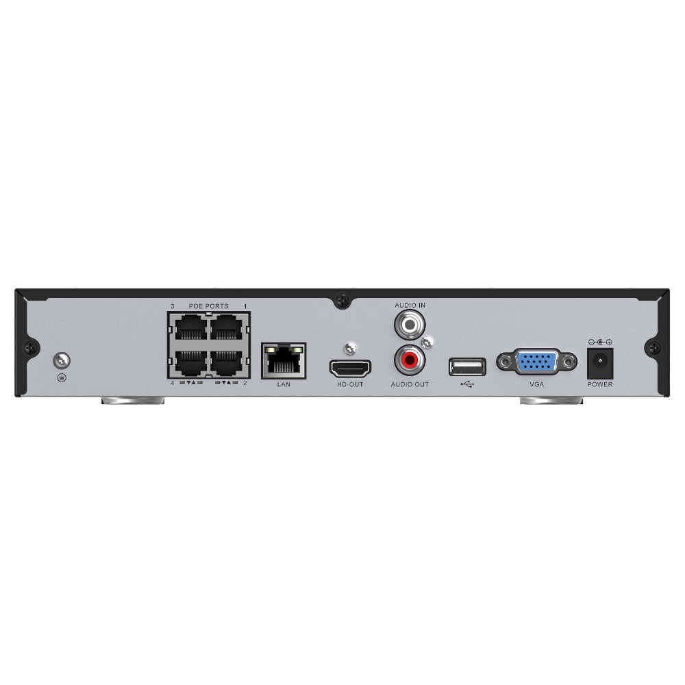 Zxtech Onyx 9 Channel 4-PoE Ports 8MP 4K CCTV High Definition Network Recorder