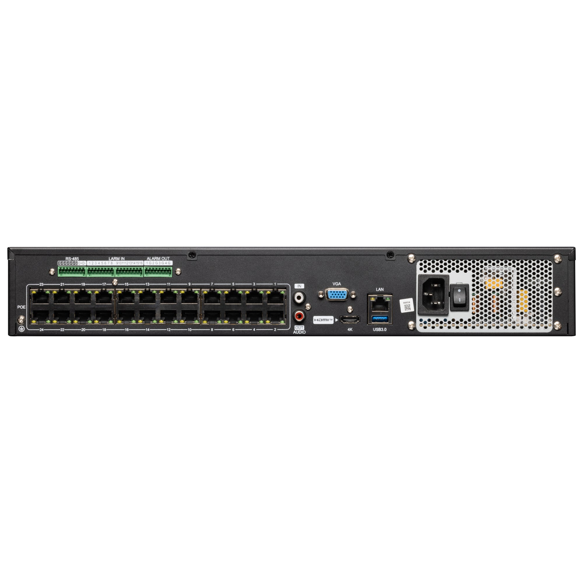 Zxtech Onyx 32 Channel 24-PoE Ports 40TB HDD Bays 12MP/4K CCTV High Definition Network Recorder