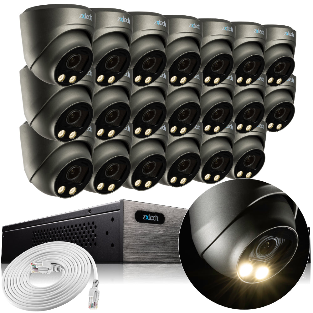 Zxtech Atlas AI 4K/8MP/5MP Auto Zoom Audio PoE IP Security Camera