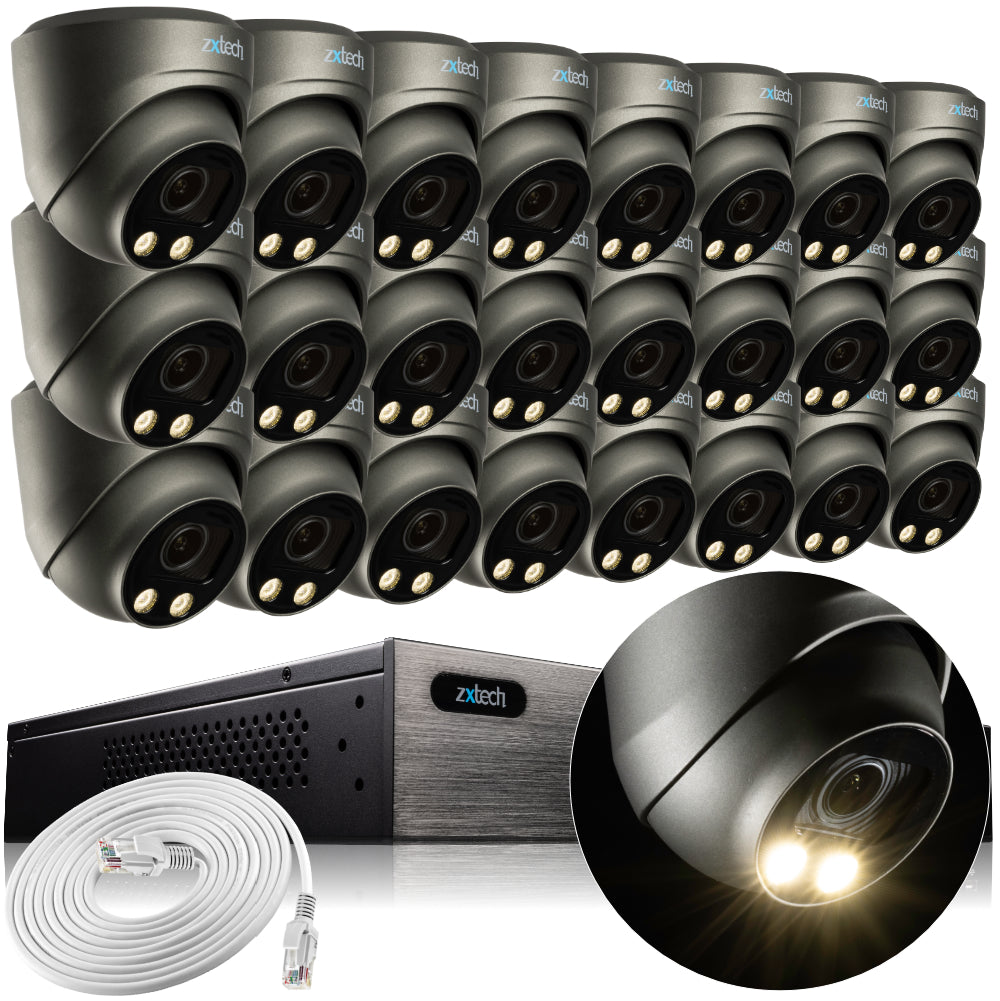 Zxtech Atlas AI 4K/8MP/5MP Auto Zoom Audio PoE IP Security Camera