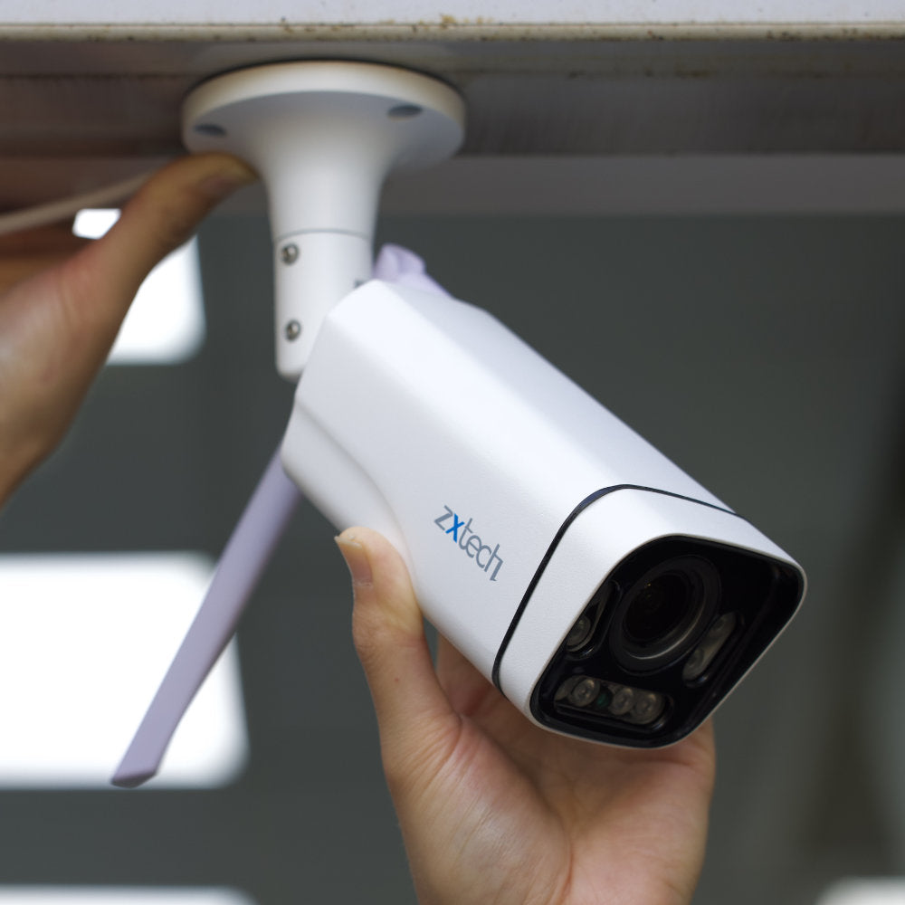 Zxtech 5MP/8MP/4K Wireless CCTV System - 4x WiFi Security Cameras Outdoor 2-Way-Audio Night Vision 9CH Sony Starvis | WF4A9Y