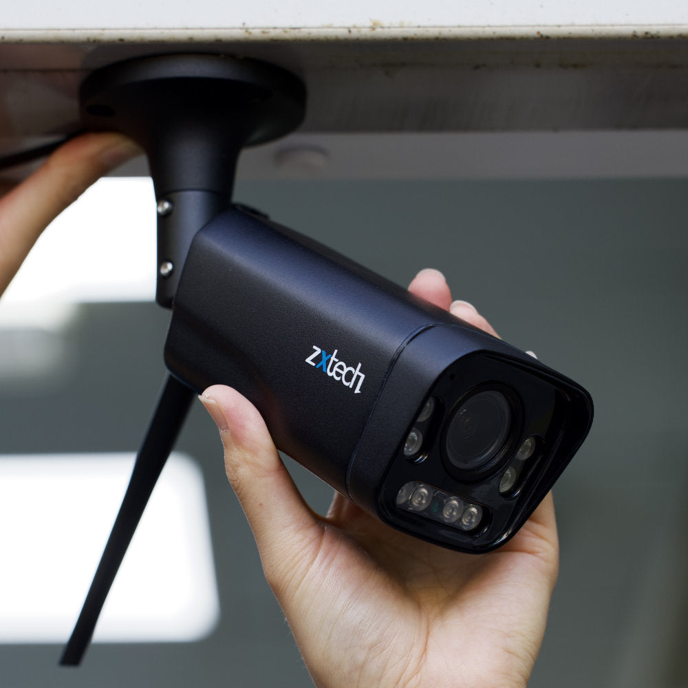 Zxtech 5MP/8MP/4K Wireless CCTV System - 1x WiFi Security Camera Outdoor 2-Way-Audio Night Vision 9CH Sony Starvis | WF1D9Y