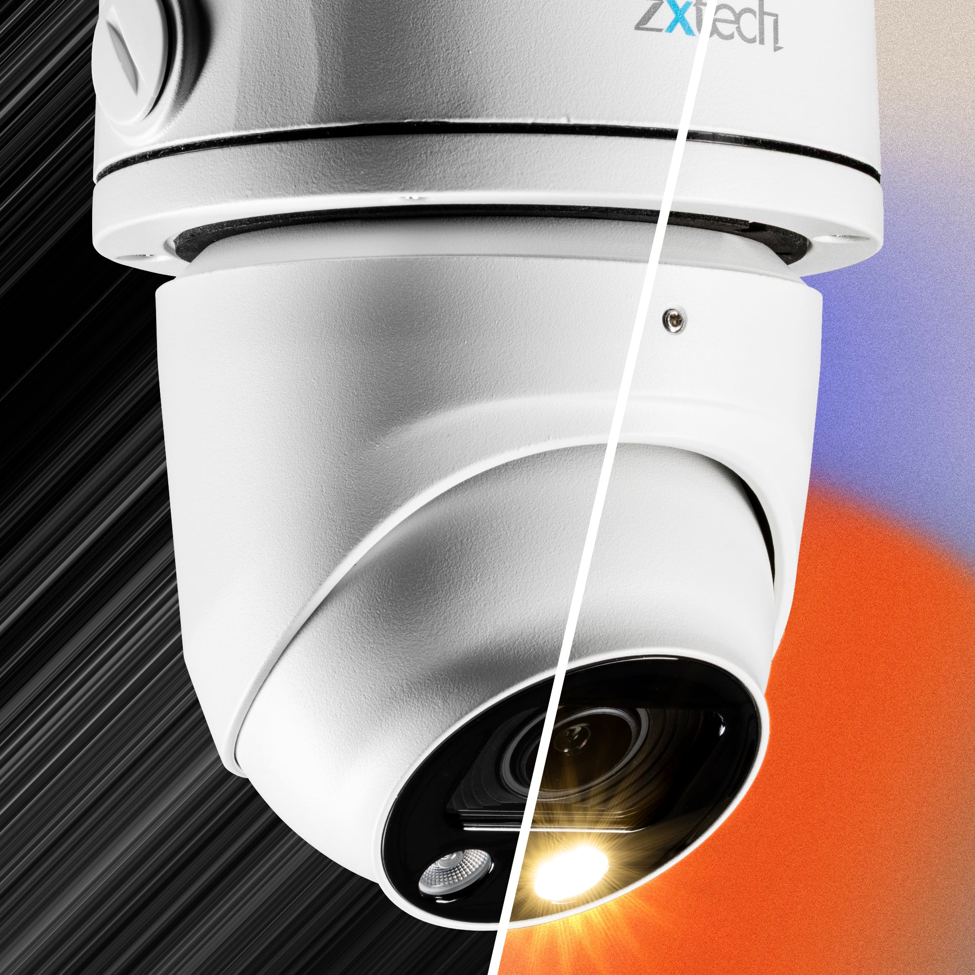 Zxtech 4K Atlas 5× Auto Zoom PoE IP CCTV Camera with Audio | Pro Fusion Light