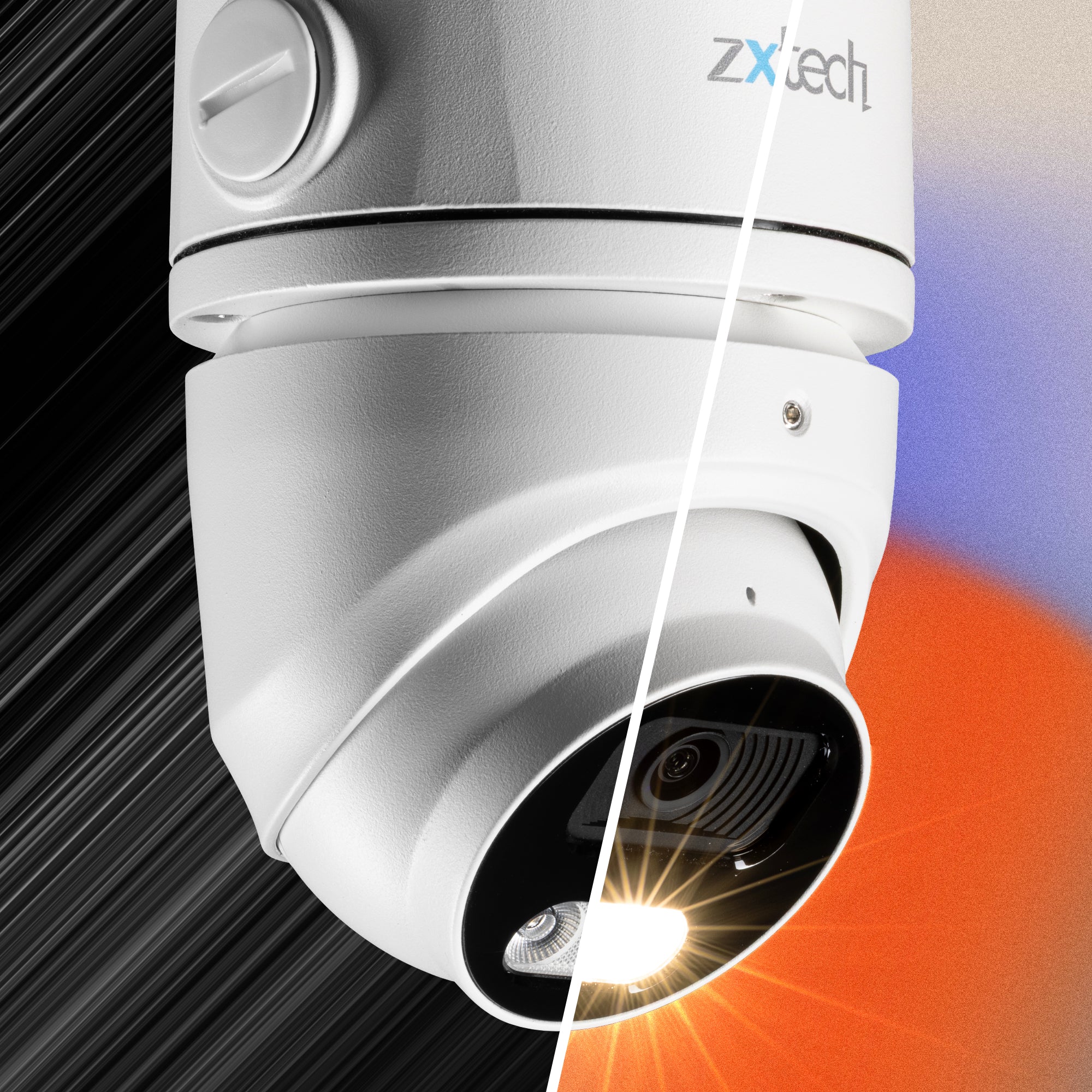 Zxtech 4K MegaValue PoE IP CCTV Camera with Audio | Pro Fusion Light