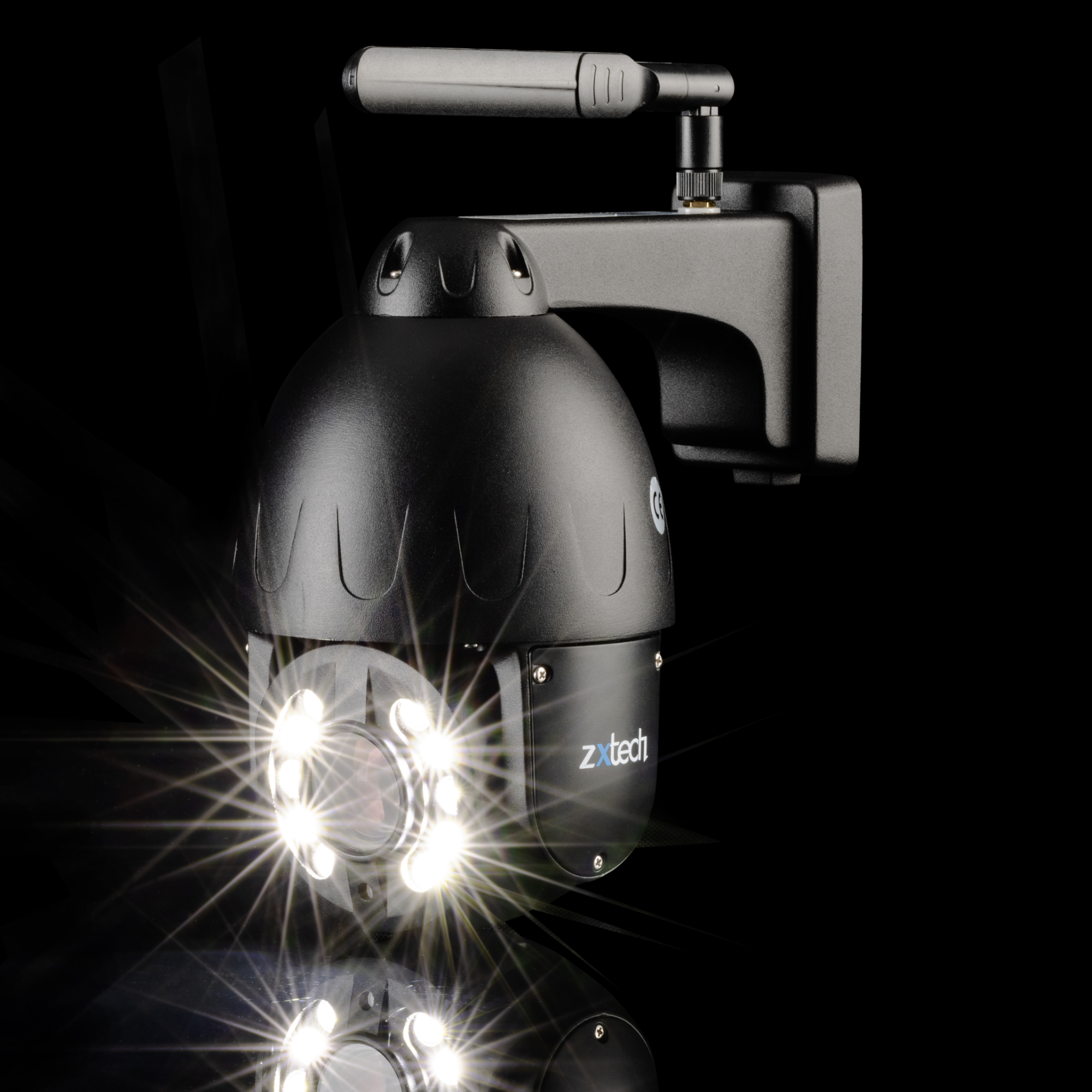 Zxtech 4K Wireless PTZ CCTV System - 1 x WiFi Security Camera 5X/10X/20X Auto Zoom Colour Night Vision Outdoor 2-Way-Audio 9CH Sony Starvis