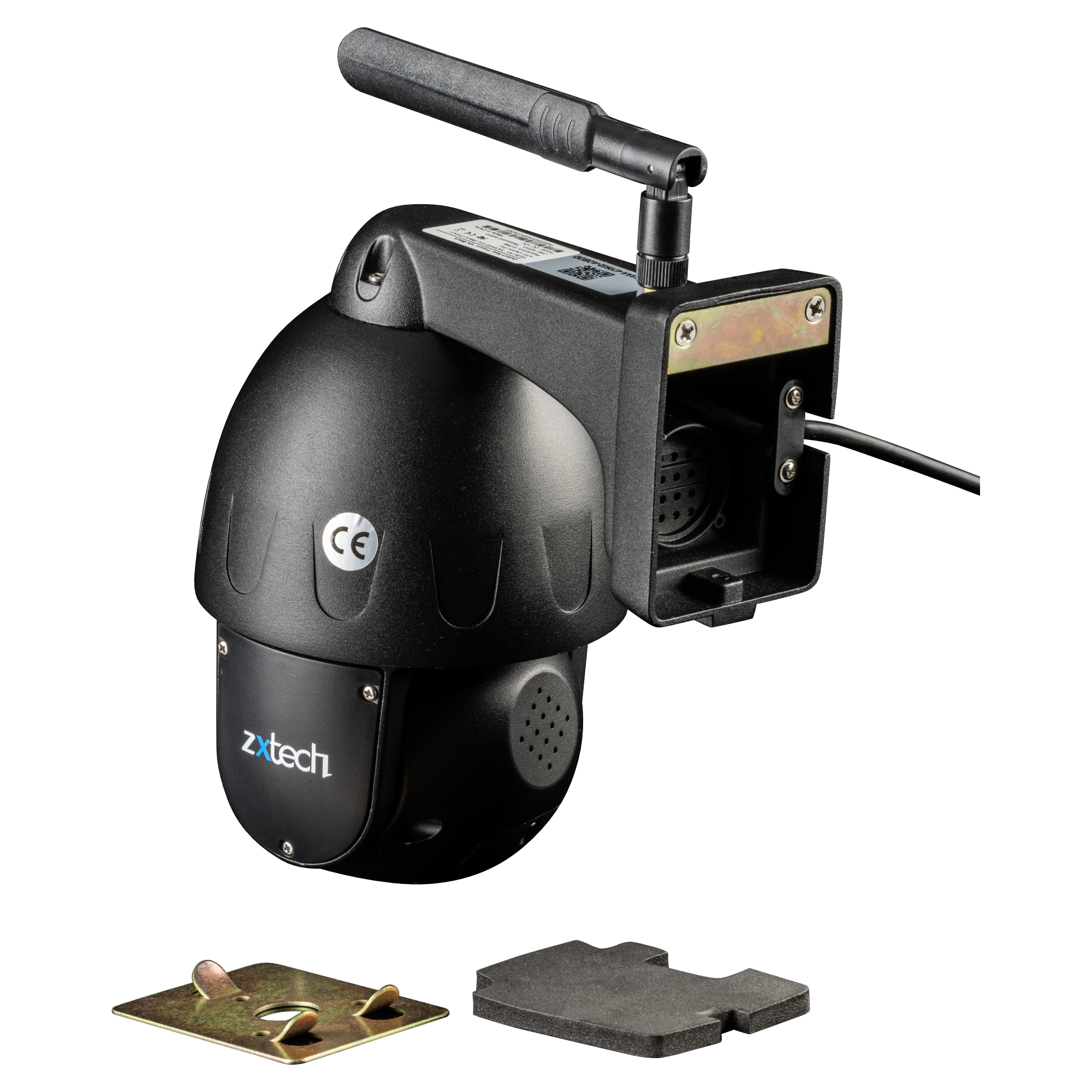 Zxtech 4K Wireless PTZ CCTV System - 1 x WiFi Security Camera 5X/10X/20X Auto Zoom Colour Night Vision Outdoor 2-Way-Audio 9CH Sony Starvis