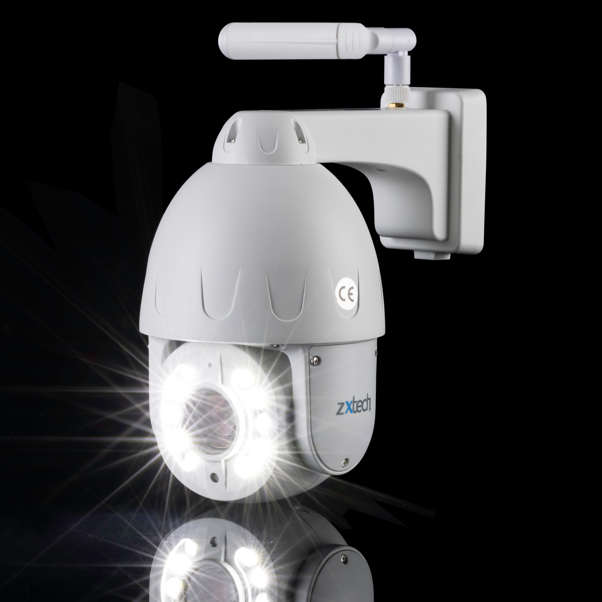 Zxtech 5MP Wireless PTZ CCTV System - 1 x WiFi Security Camera 5X/10X Auto Zoom Colour Night Vision Outdoor 2-Way-Audio 9CH Sony Starvis