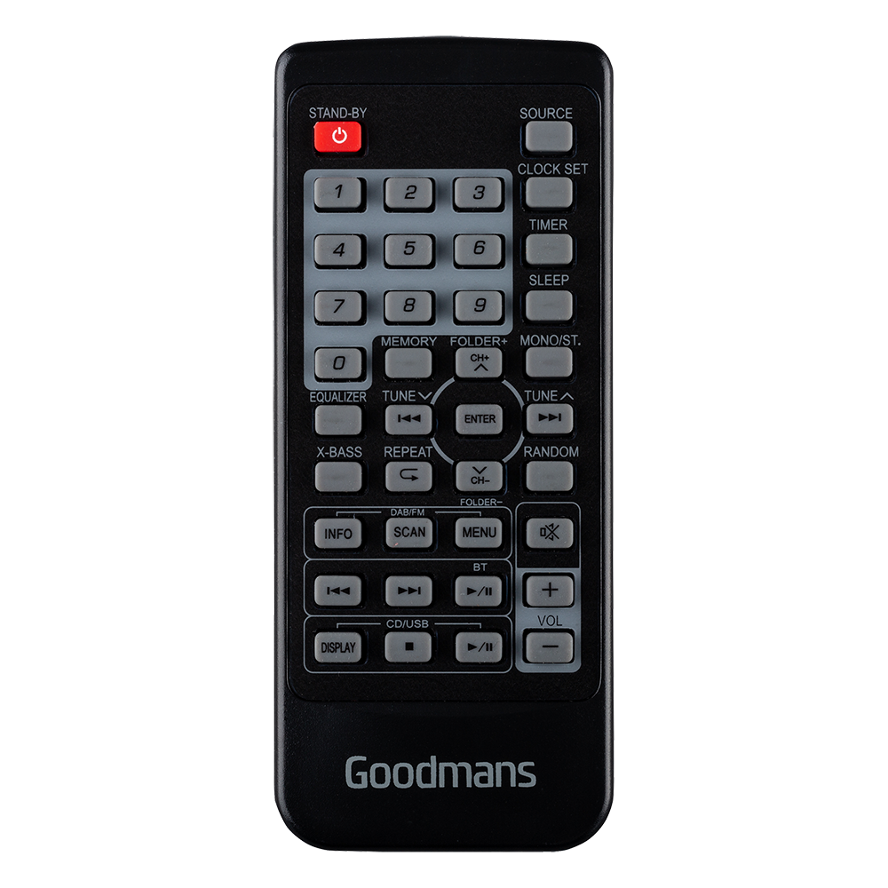 Goodmans MICRODAB18BT Remote Control