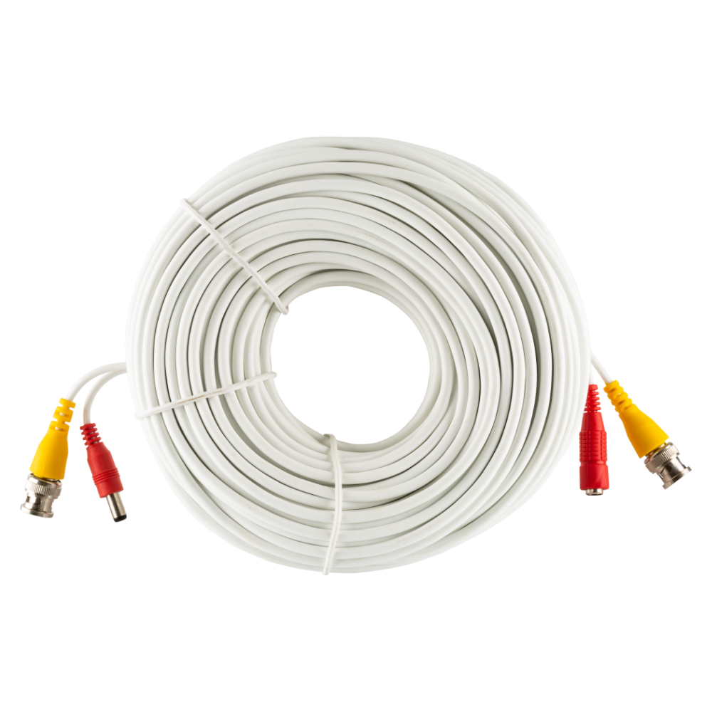 Zxtech 30M White Pre-Made RG59 Siamese Cable