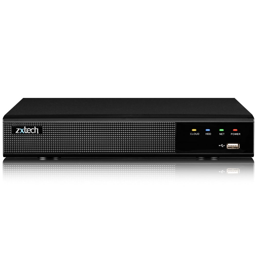 Zxtech IK10 4K PoE CCTV System – 3 x 8 MP Cameras with Sony Starvis, Stealth Night Vision & Built‑in Audio for High‑End Interiors | IK1A4Z