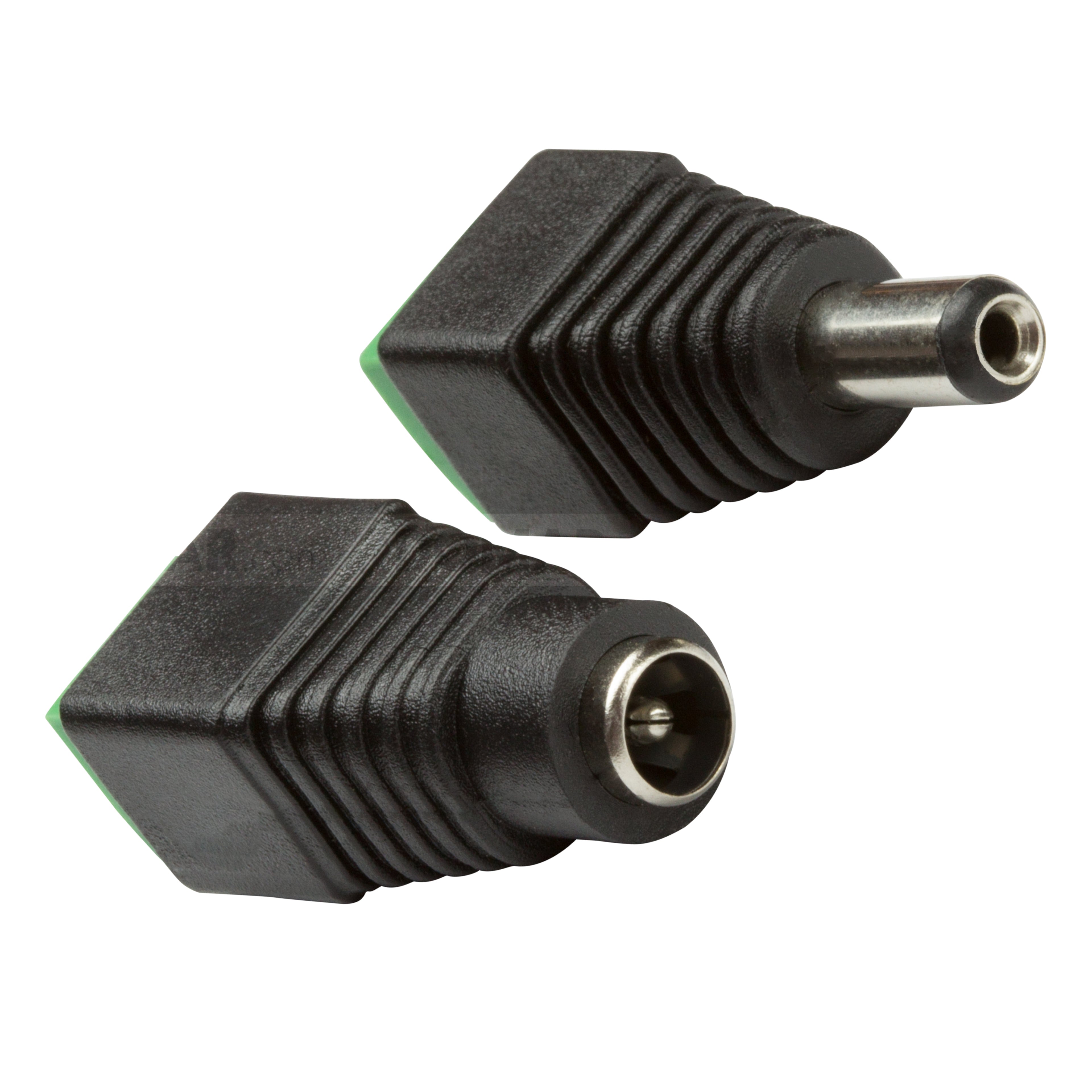 Zxtech Pair of DC Male  And Female 2.1mm Connectors