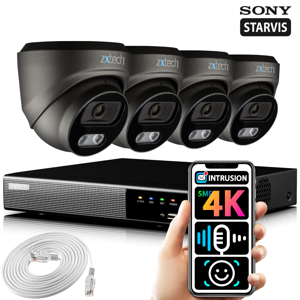 4K Camera System Audio Face Detection IP Camera | Zxtech
