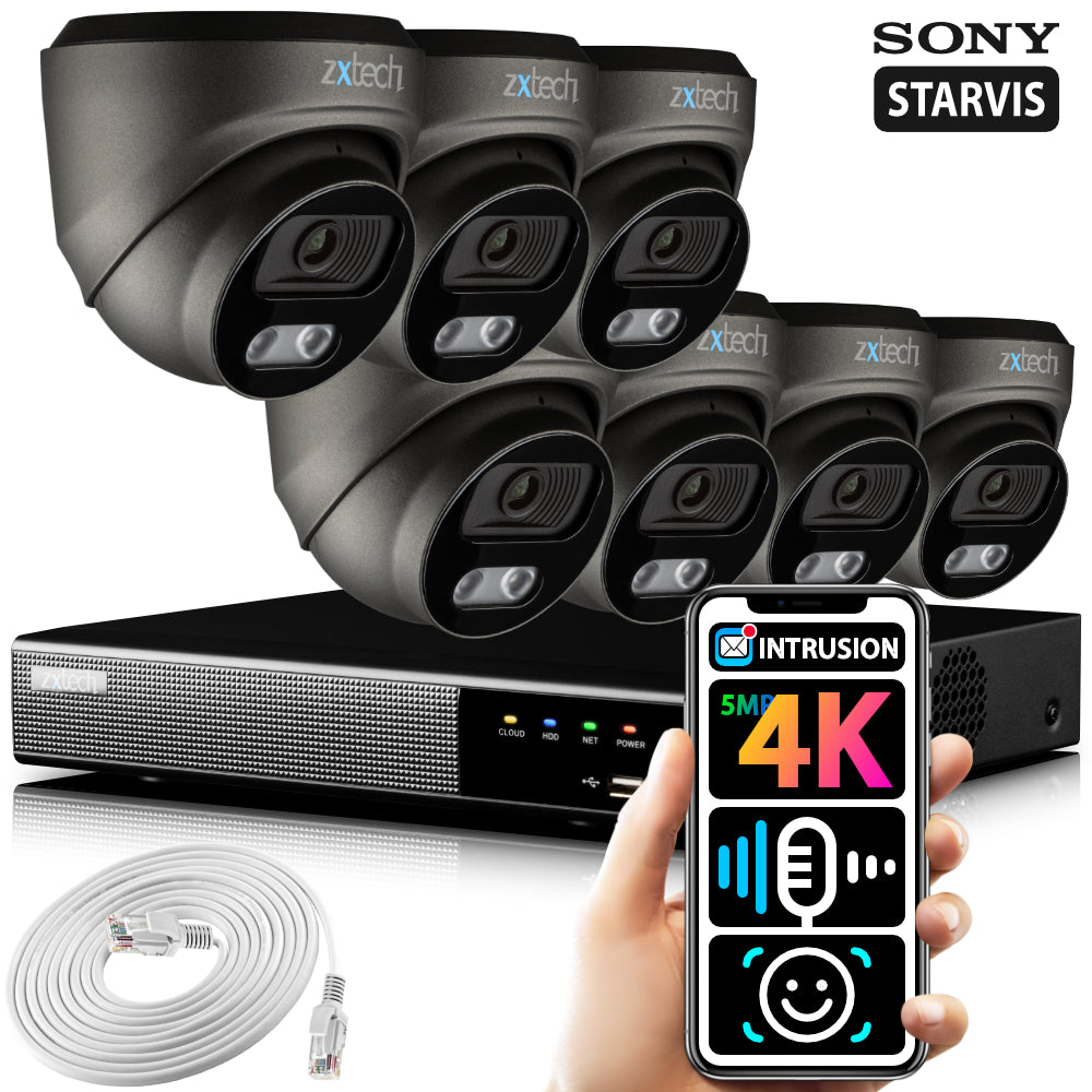 4K Camera System Face Detection IP Cameras Zxtech