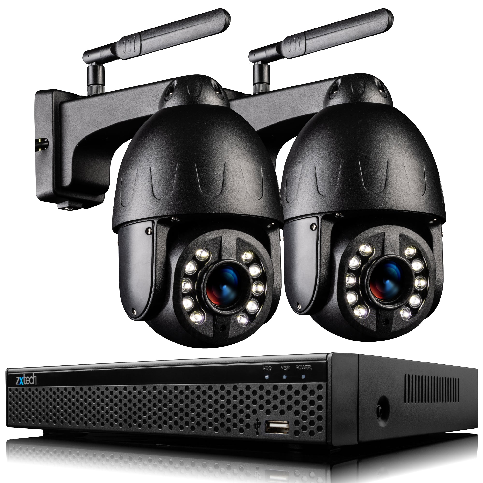 5MP/4K Outdoor Camera Wireless 10X/20X Zoom PTZ CCTV Kit LED