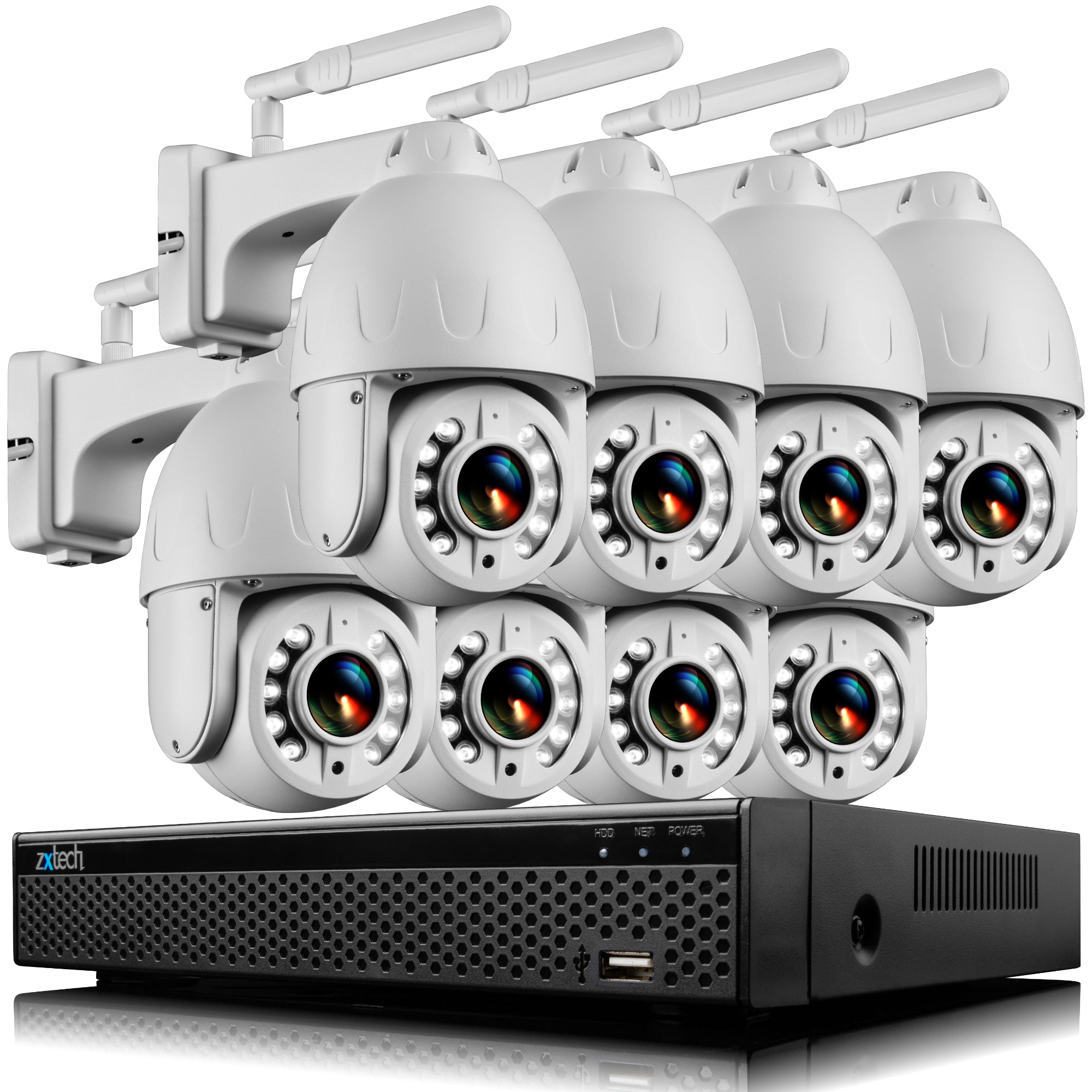 5MP PTZ Camera Outdoor Wireless CCTV System Colour Night VIsion