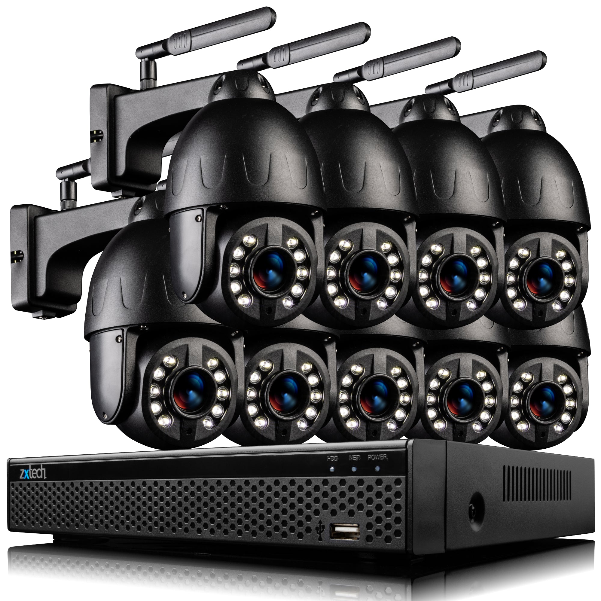 5MP/4K 10X/20X Zoom PTZ Wifi Outdoor Camera CCTV System Colour