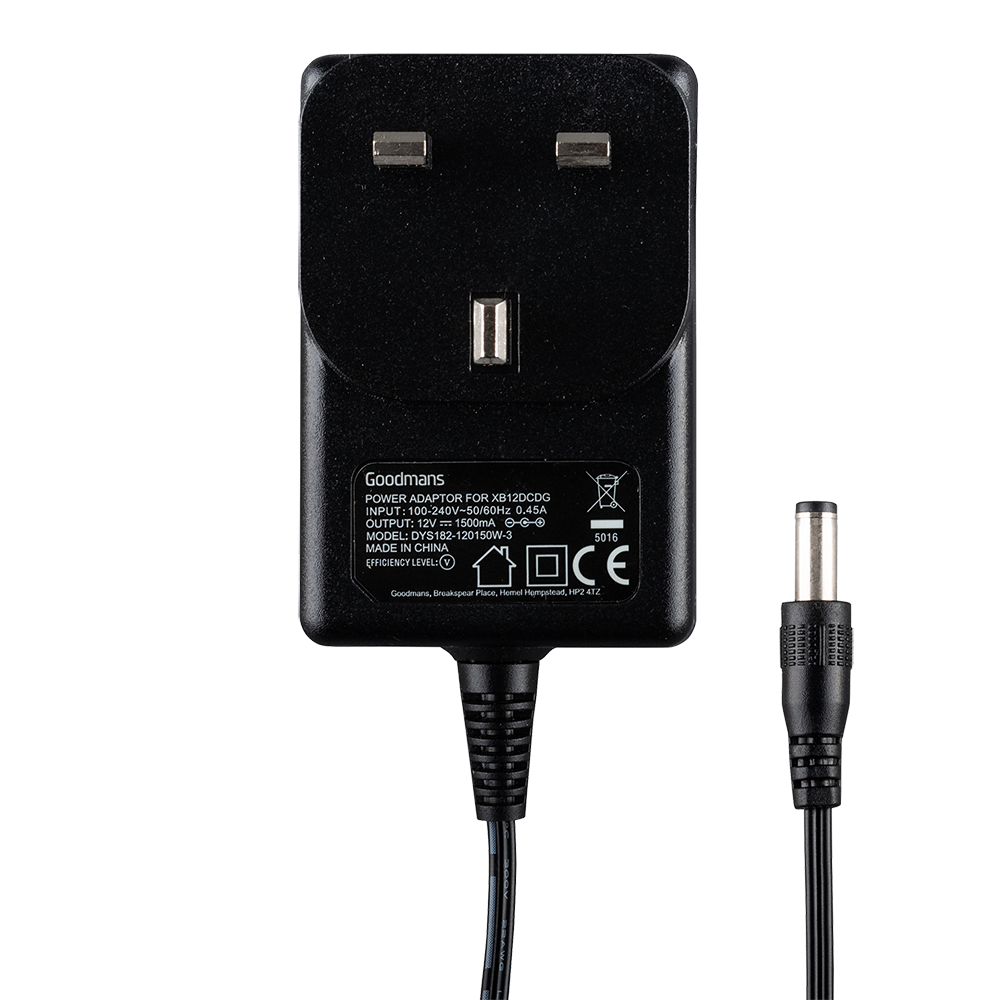 Goodmans 12V-1500mA XXB12CDG Power Adaptor