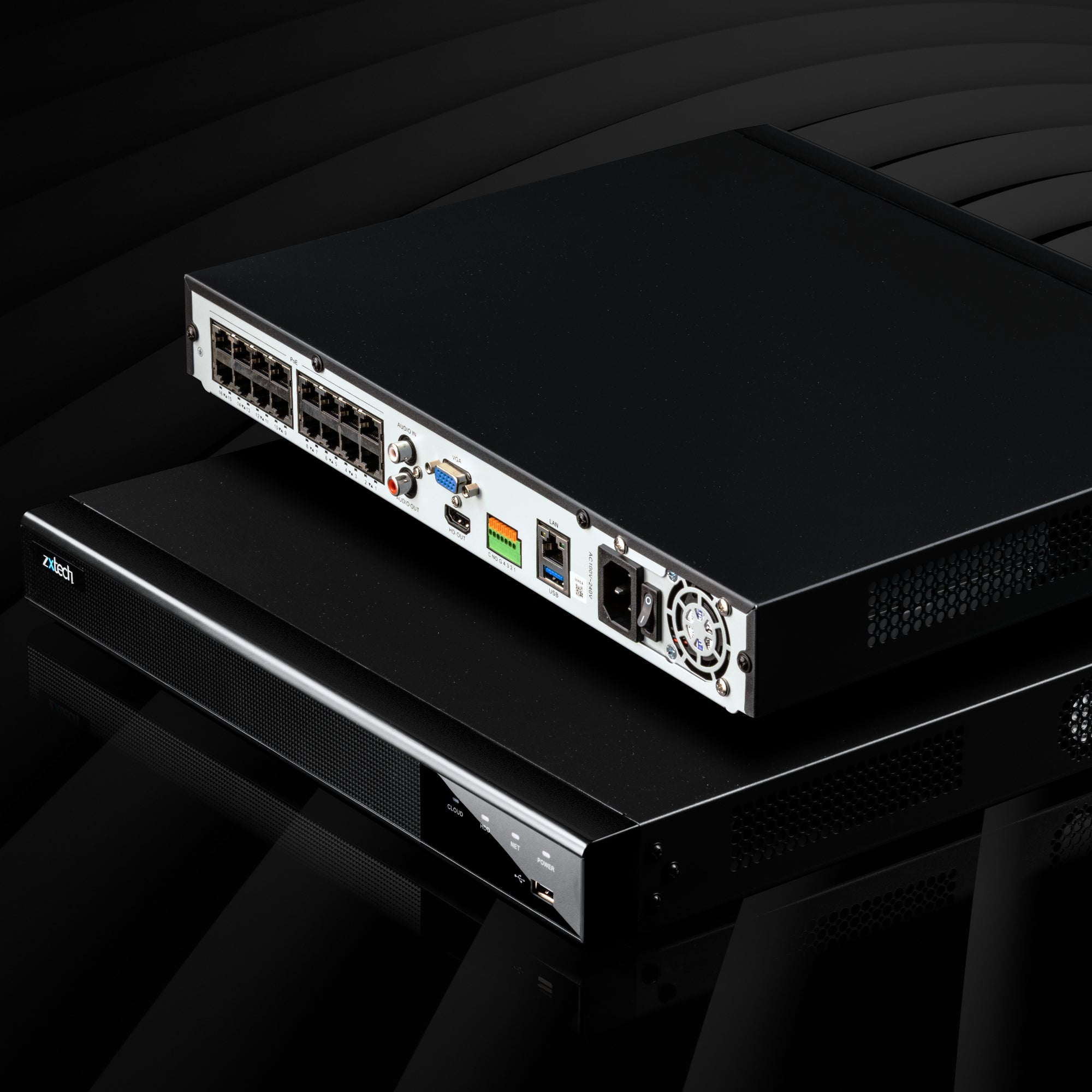 Zxtech Onyx 32 Channel 16-PoE Ports 20TB HDD Bays 12MP/4K CCTV High Definition Network Recorder