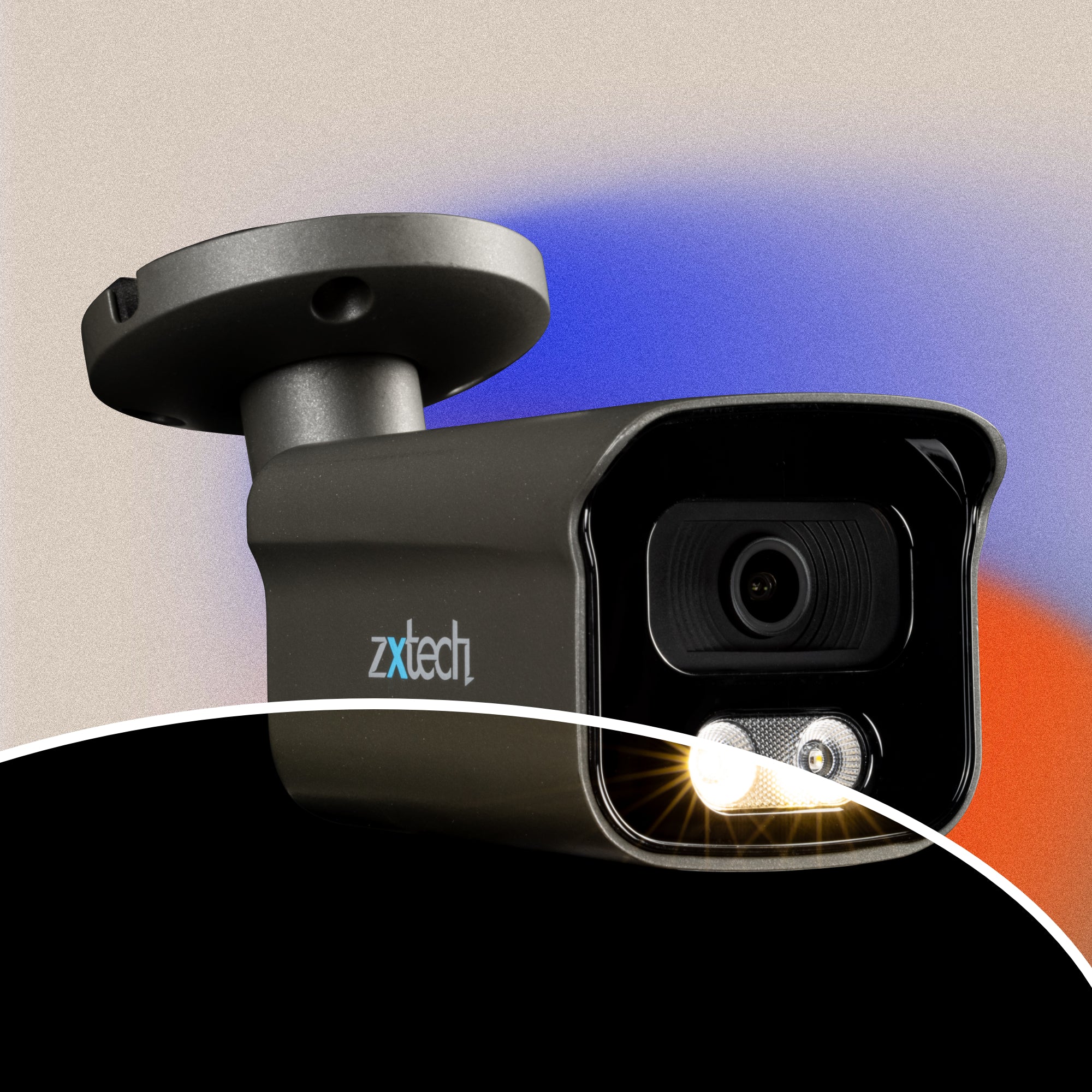 Zxtech 4K BabyBullet PoE IP CCTV Camera with Audio | Pro Fusion Light
