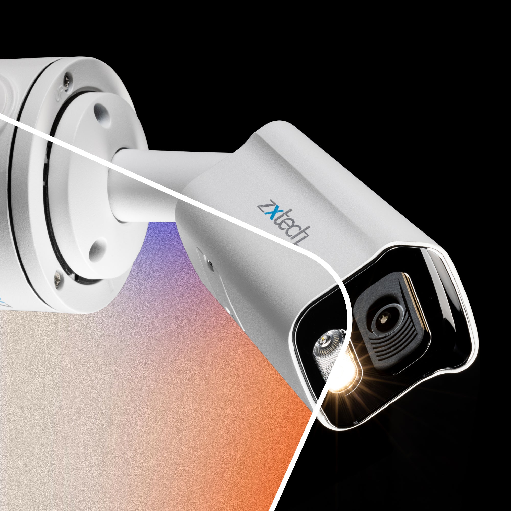 Zxtech 4K BabyBullet PoE IP CCTV Camera with Audio | Pro Fusion Light