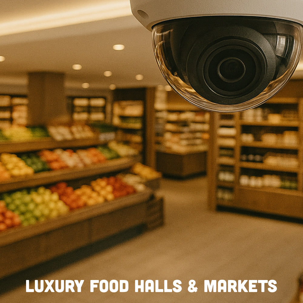 4k cctv cameras for food halls, supermarkets
