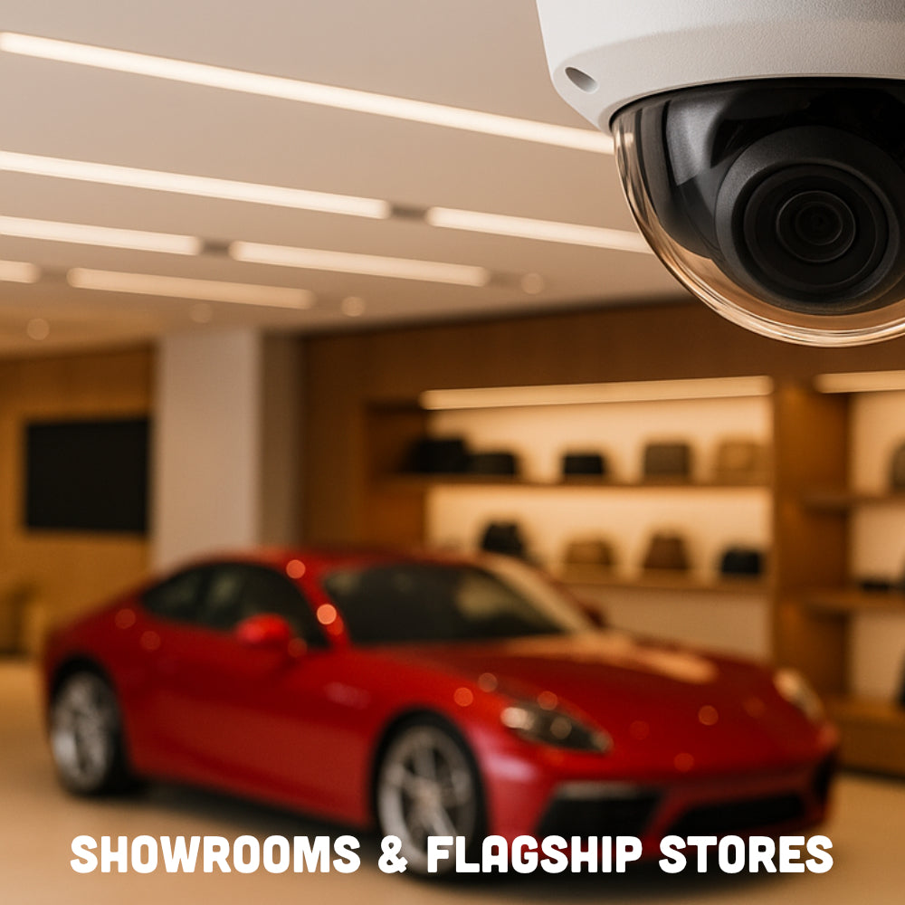 cctv system and cameras for showrooms and flagship stores