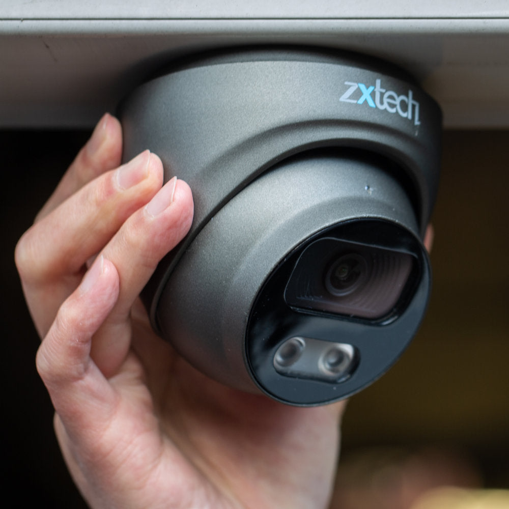 Zxtech 4K CCTV System - 6 x IP PoE Cameras Audio Recording 