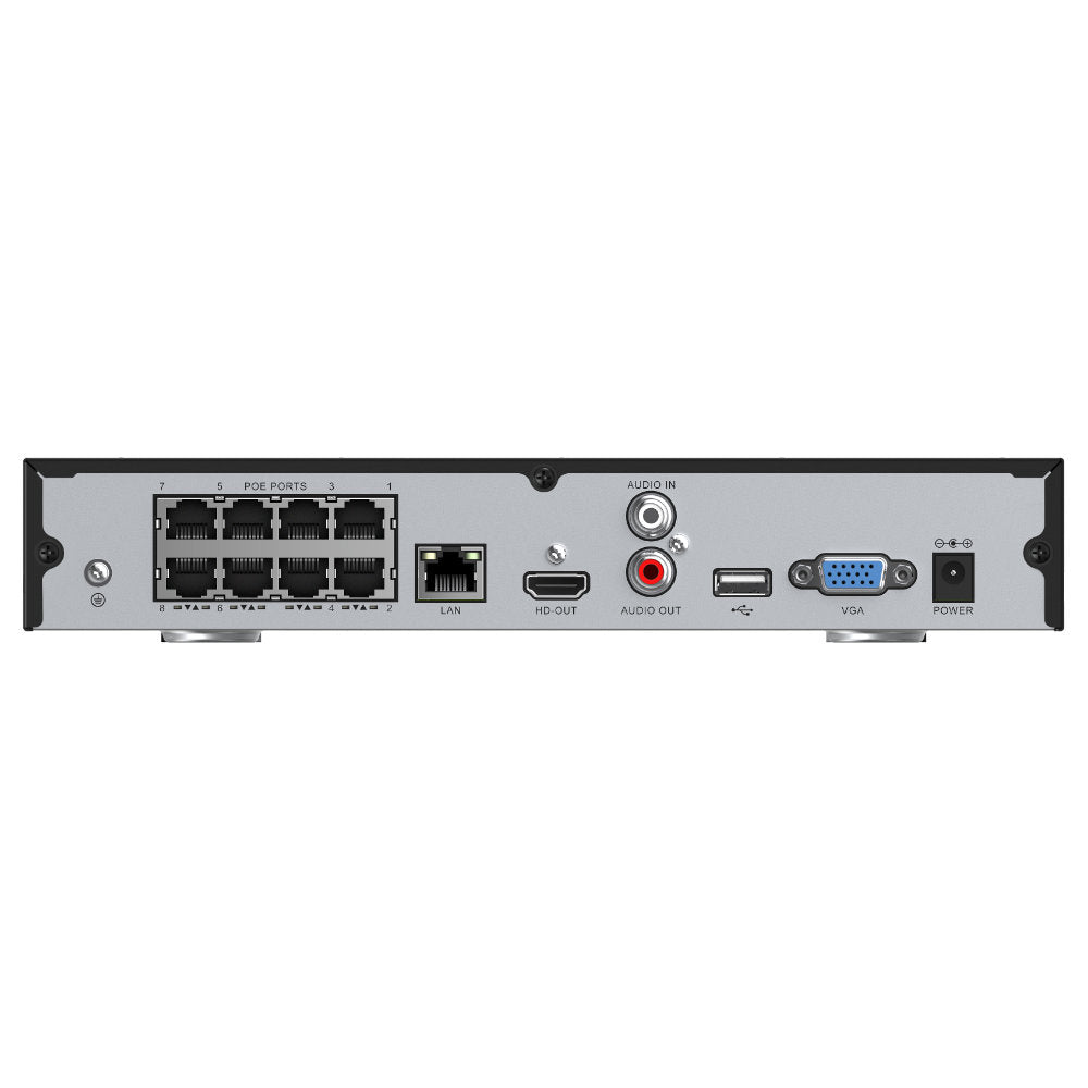 Zxtech Onyx 16CH 8-PoE NVR - 4K/8 MP with AI Detection