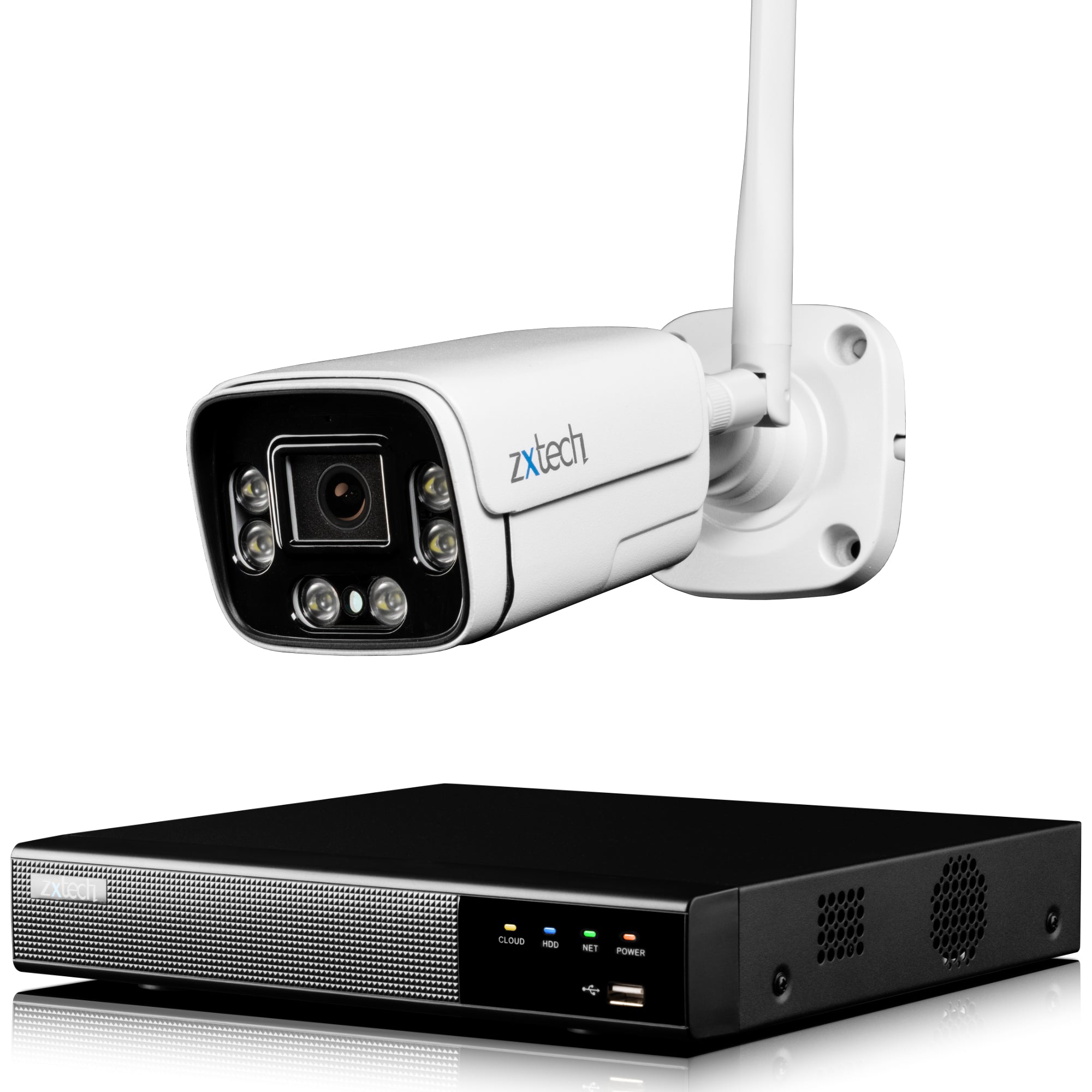 Zxtech 5MP/8MP/4K Wireless CCTV System - 1x WiFi Security Camera Outdoor 2-Way-Audio Night Vision 9CH Sony Starvis  | WF1A9Y