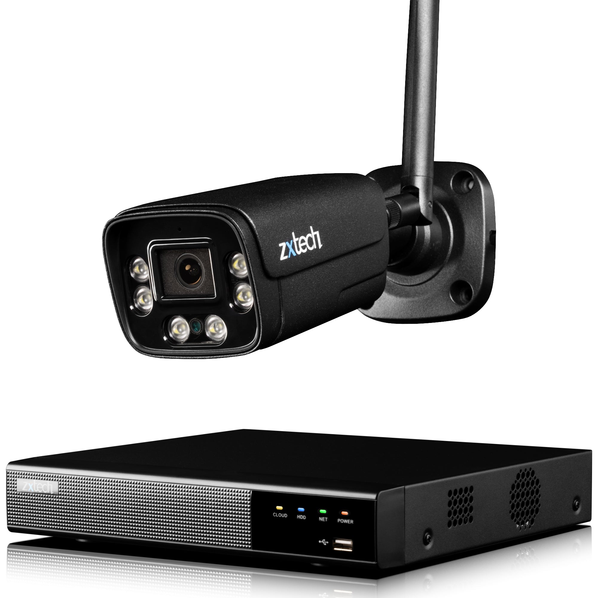Zxtech 5MP/8MP/4K Wireless CCTV System - 1x WiFi Security Camera Outdoor 2-Way-Audio Night Vision 9CH Sony Starvis  | WF1D9Y