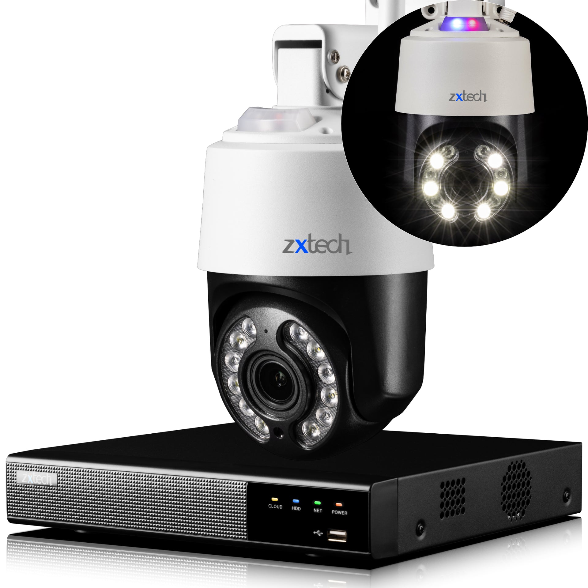 5MP 10X Zoom PTZ Outdoor Camera Wireless CCTV System LED Night