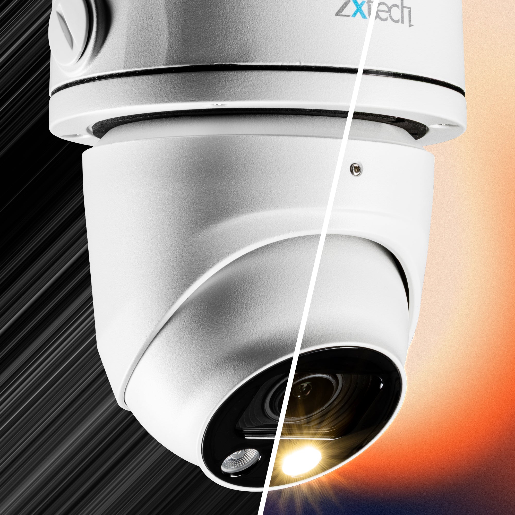 Zxtech 5MP Atlas 5× Auto Zoom PoE IP CCTV Camera with Audio | Pro Fusion Light