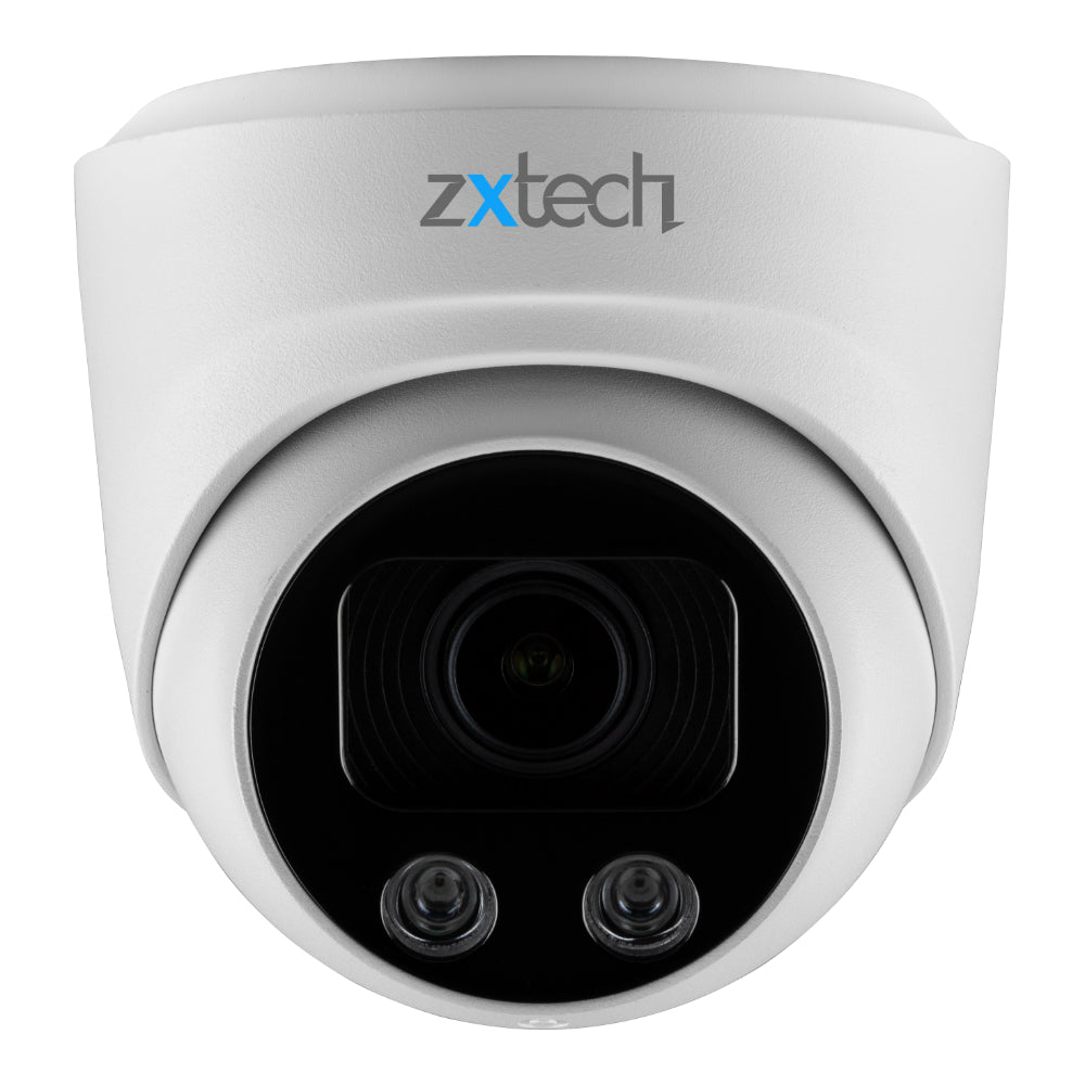 Zxtech 4K 8MP Dome Auto Zoom PoE IP CCTV AI Camera | Face Recognition Sony Starvis