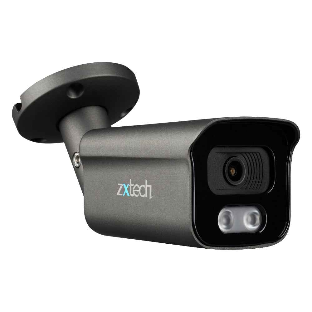 Zxtech 5MP Bullet PoE IP CCTV AI Camera | Face Recognition Built-in Microphone Sony Starvis