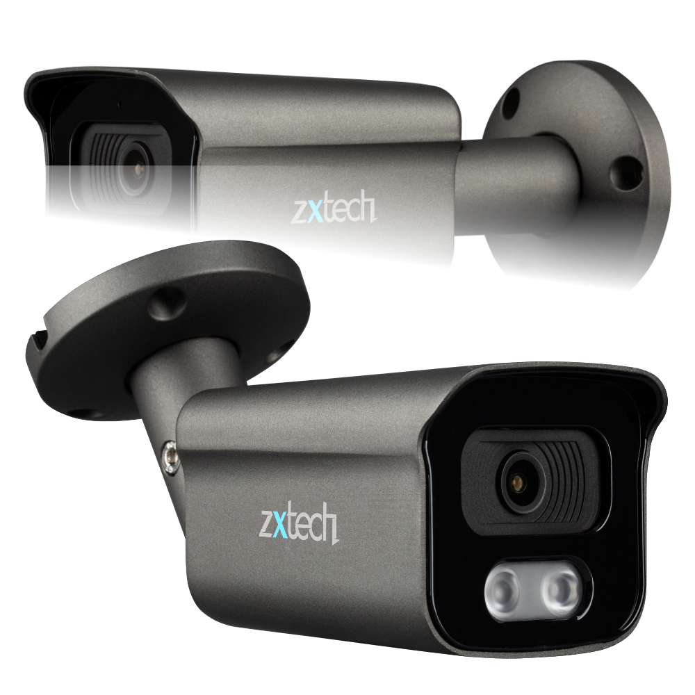 Zxtech 5MP Bullet PoE IP CCTV AI Camera | Face Recognition Built-in Microphone Sony Starvis