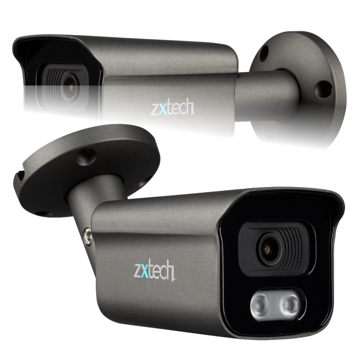 Zxtech 5MP Bullet PoE IP CCTV AI Camera | Face Recognition Built-in Microphone Sony Starvis