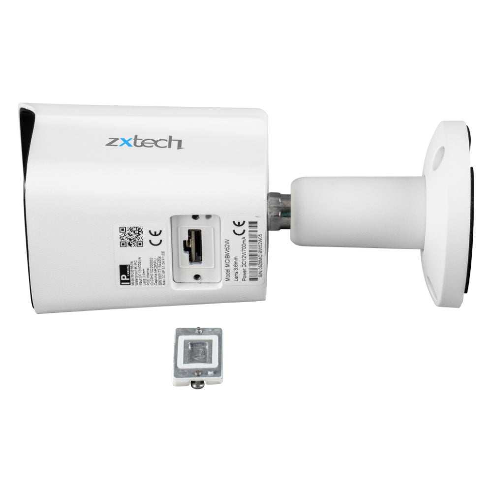 Zxtech 5MP Bullet PoE IP CCTV AI Camera | Face Recognition Built-in Microphone Sony Starvis