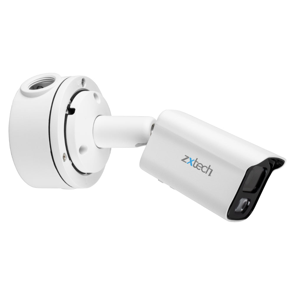 Zxtech 4K 8MP Bullet PoE IP CCTV AI Camera | Face Recognition Built-in