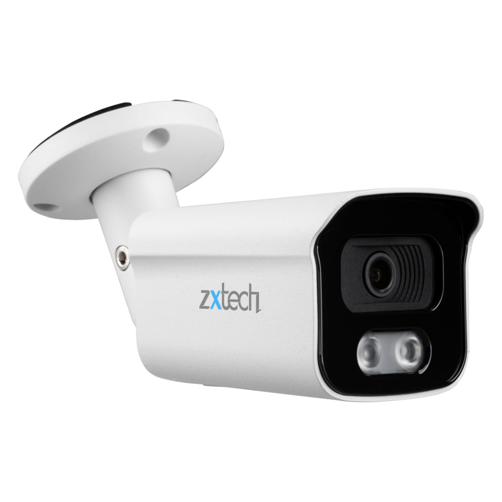 Zxtech 5MP Bullet PoE IP CCTV AI Camera | Face Recognition Built-in Microphone Sony Starvis